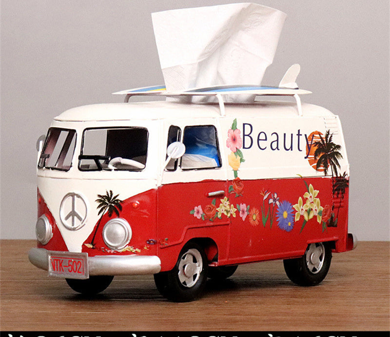 Creative Industrial Wind Bus Tissue Box