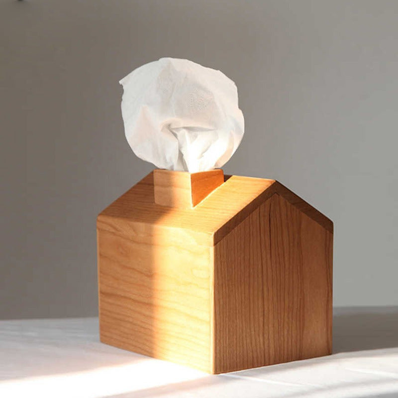 Tissue Box Wooden Simple Creative Cute Paper Simple