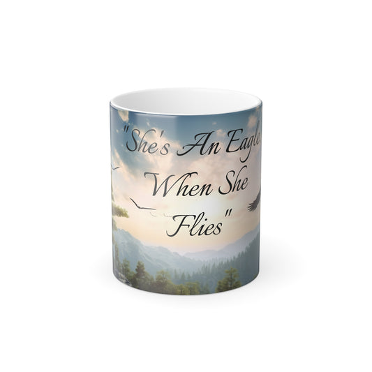 Copy of Inspiration To Spread Your Wings And Fly - Color Morphing Mug, 11oz