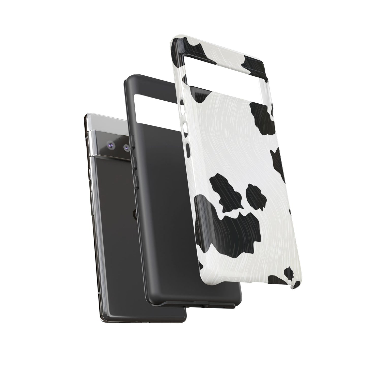 Phone Case, Cow Print Tough Case for iPhone/Samsung, Animal Print Protective Cover, Farmhouse Chic Accessories, Cow Lover Gifts