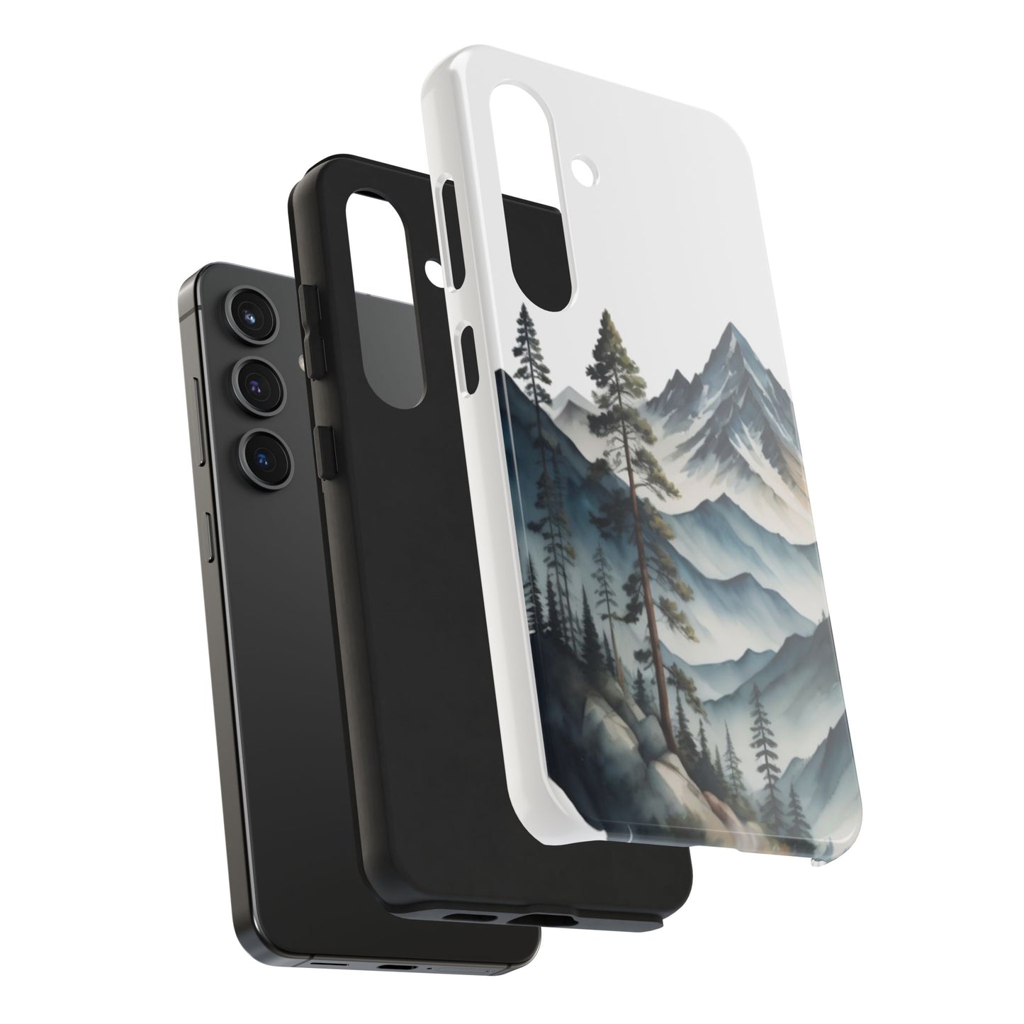 Nature Tough Phone Cases, Mountain and Forest Protective Cover,  Adventure Gift, Wilderness Phone Accessories, Hiking Phone Case,