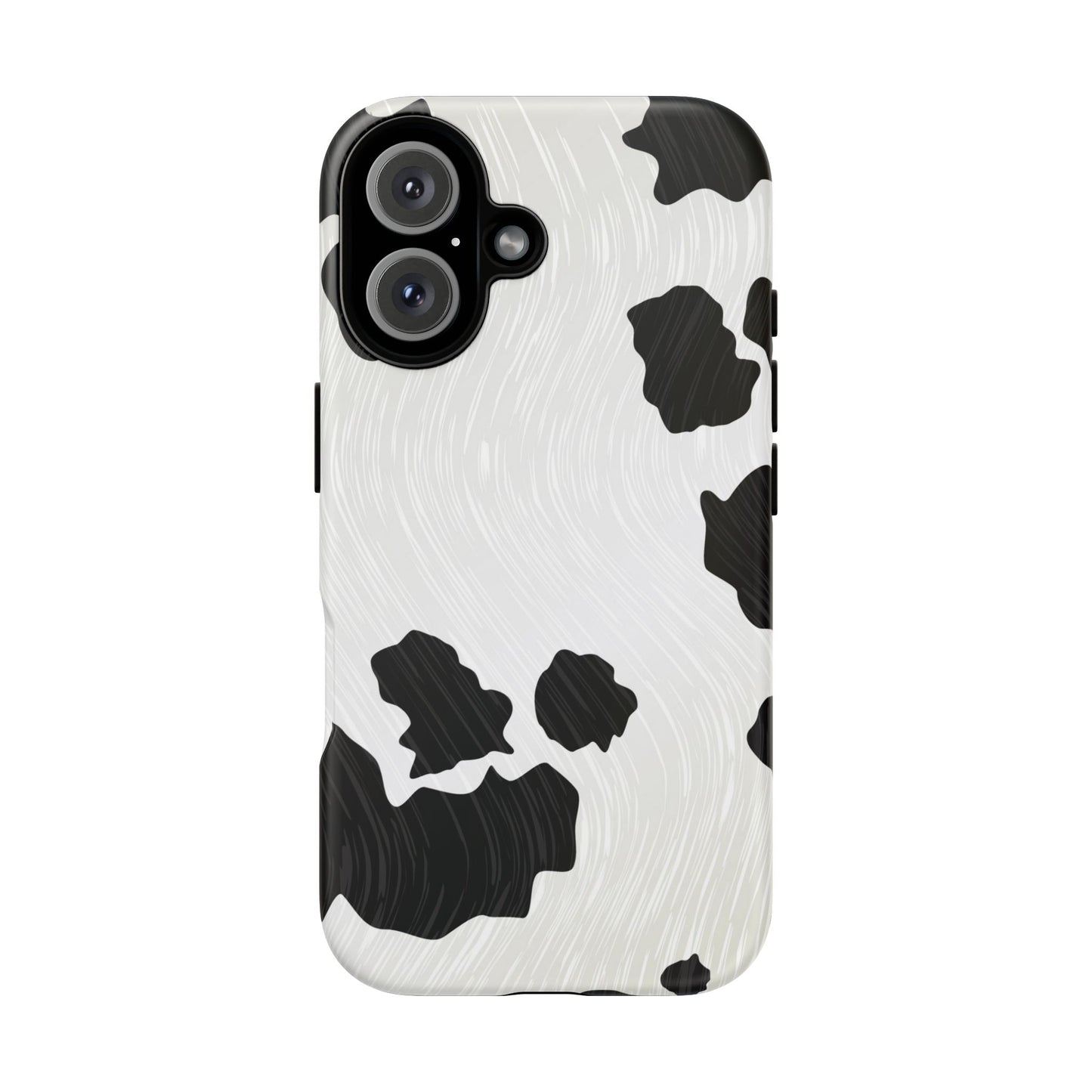 Phone Case, Cow Print Tough Case for iPhone/Samsung, Animal Print Protective Cover, Farmhouse Chic Accessories, Cow Lover Gifts