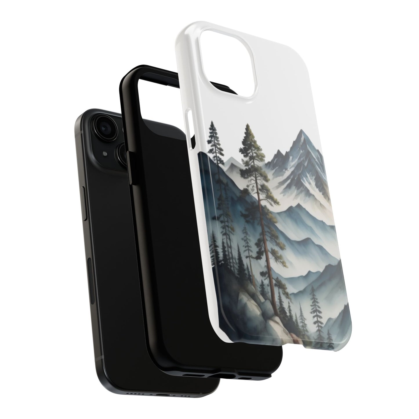 Nature Tough Phone Cases, Mountain and Forest Protective Cover,  Adventure Gift, Wilderness Phone Accessories, Hiking Phone Case,