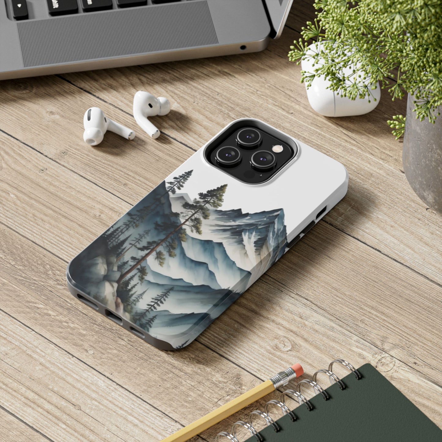 Nature Tough Phone Cases, Mountain and Forest Protective Cover,  Adventure Gift, Wilderness Phone Accessories, Hiking Phone Case,