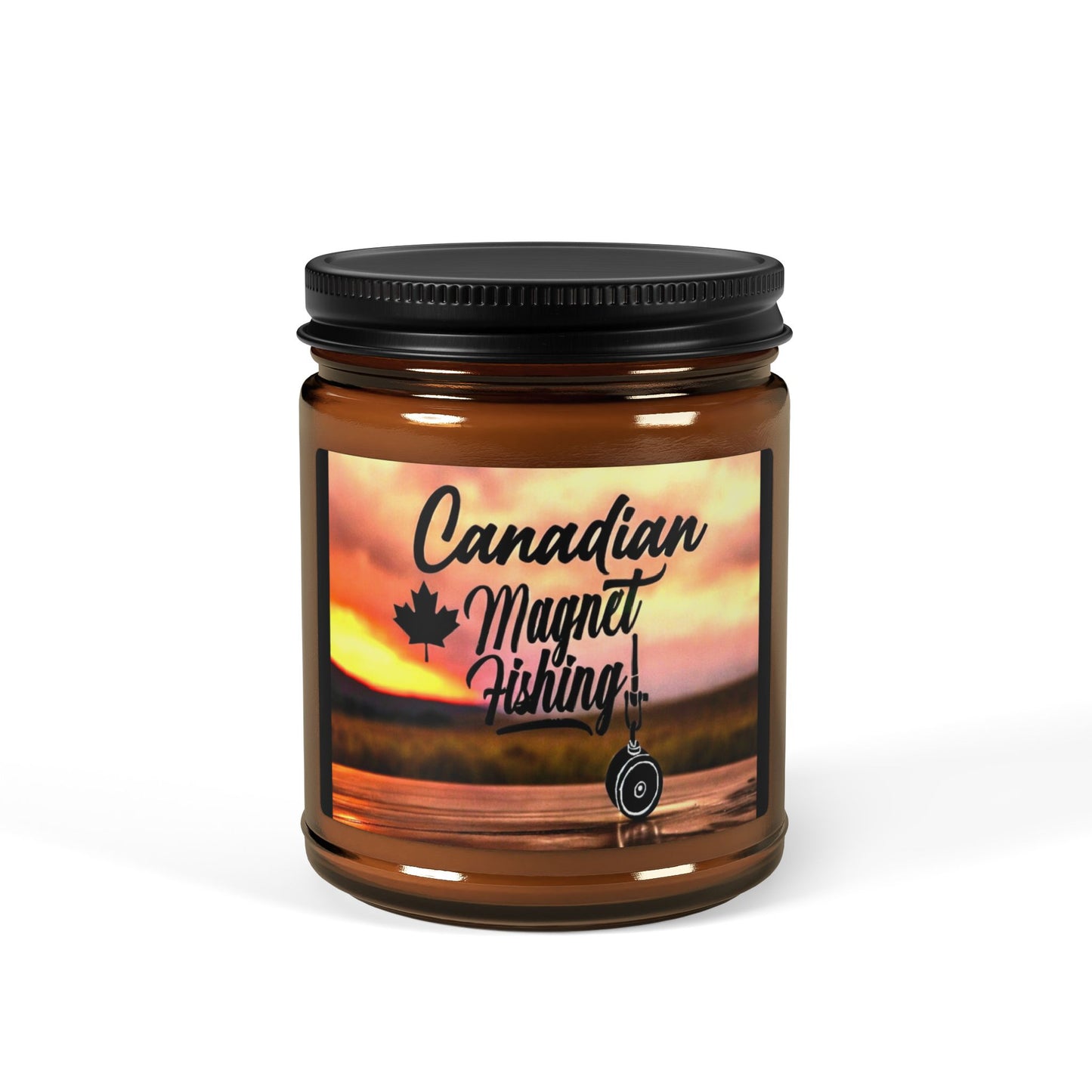 Scented Soy Candle (Multi-Size, Amber Jar)