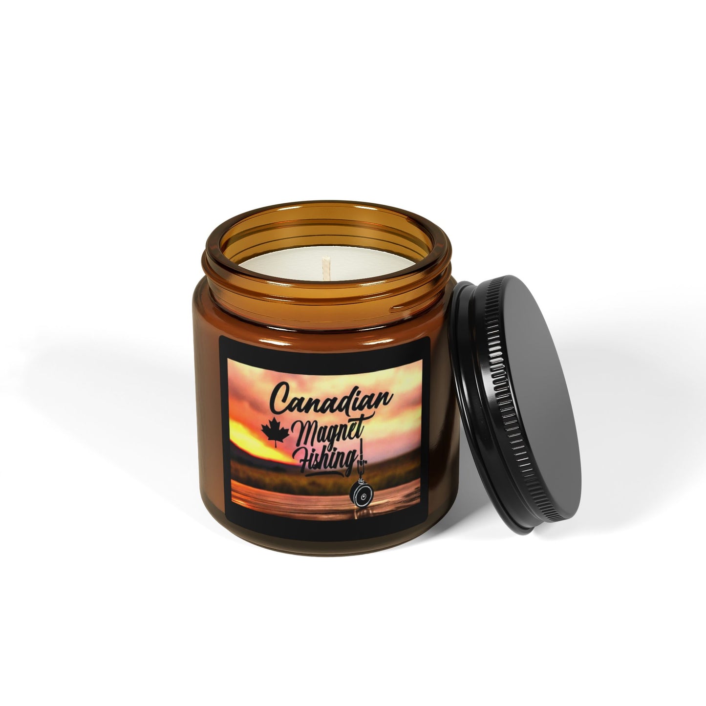 Scented Soy Candle (Multi-Size, Amber Jar)