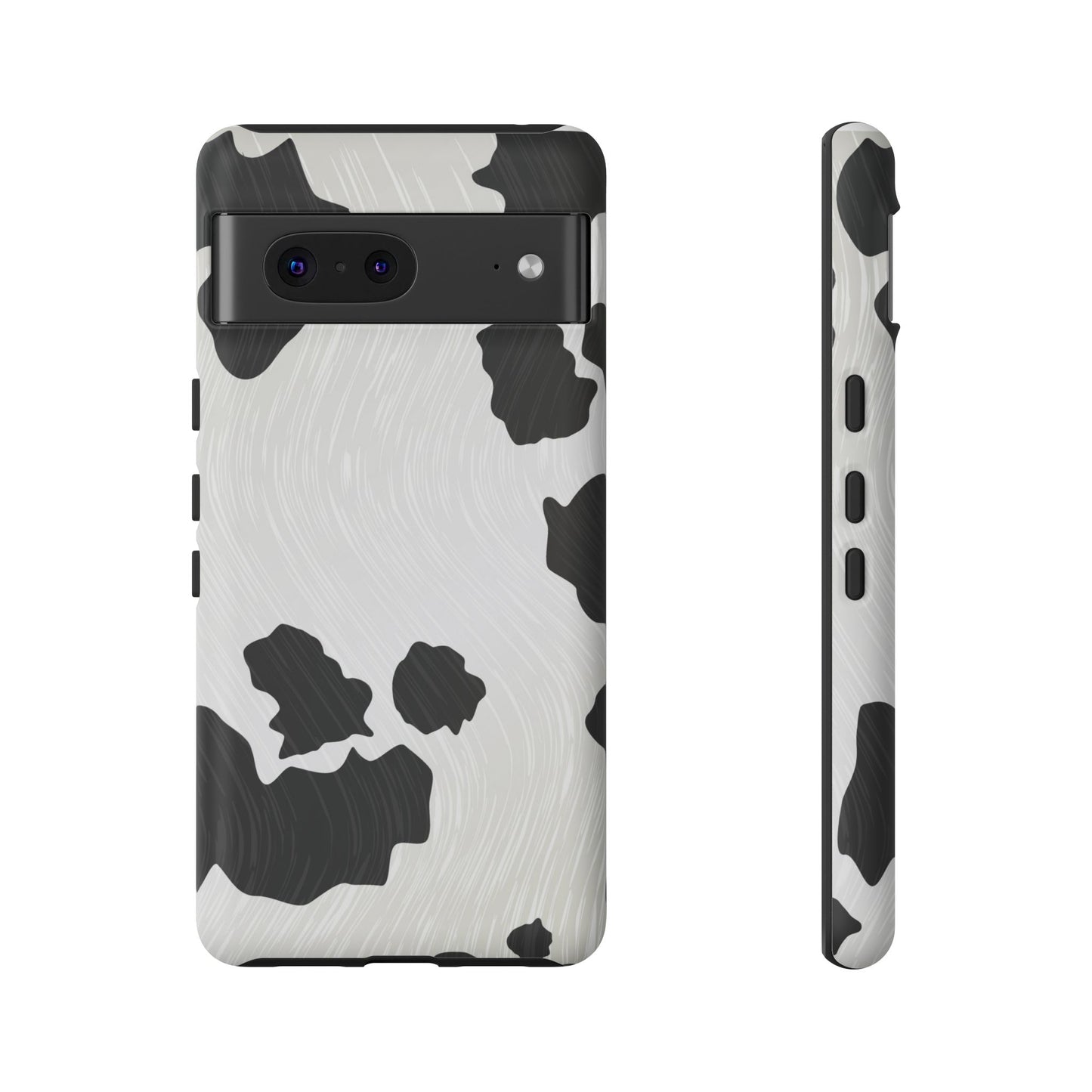 Phone Case, Cow Print Tough Case for iPhone/Samsung, Animal Print Protective Cover, Farmhouse Chic Accessories, Cow Lover Gifts