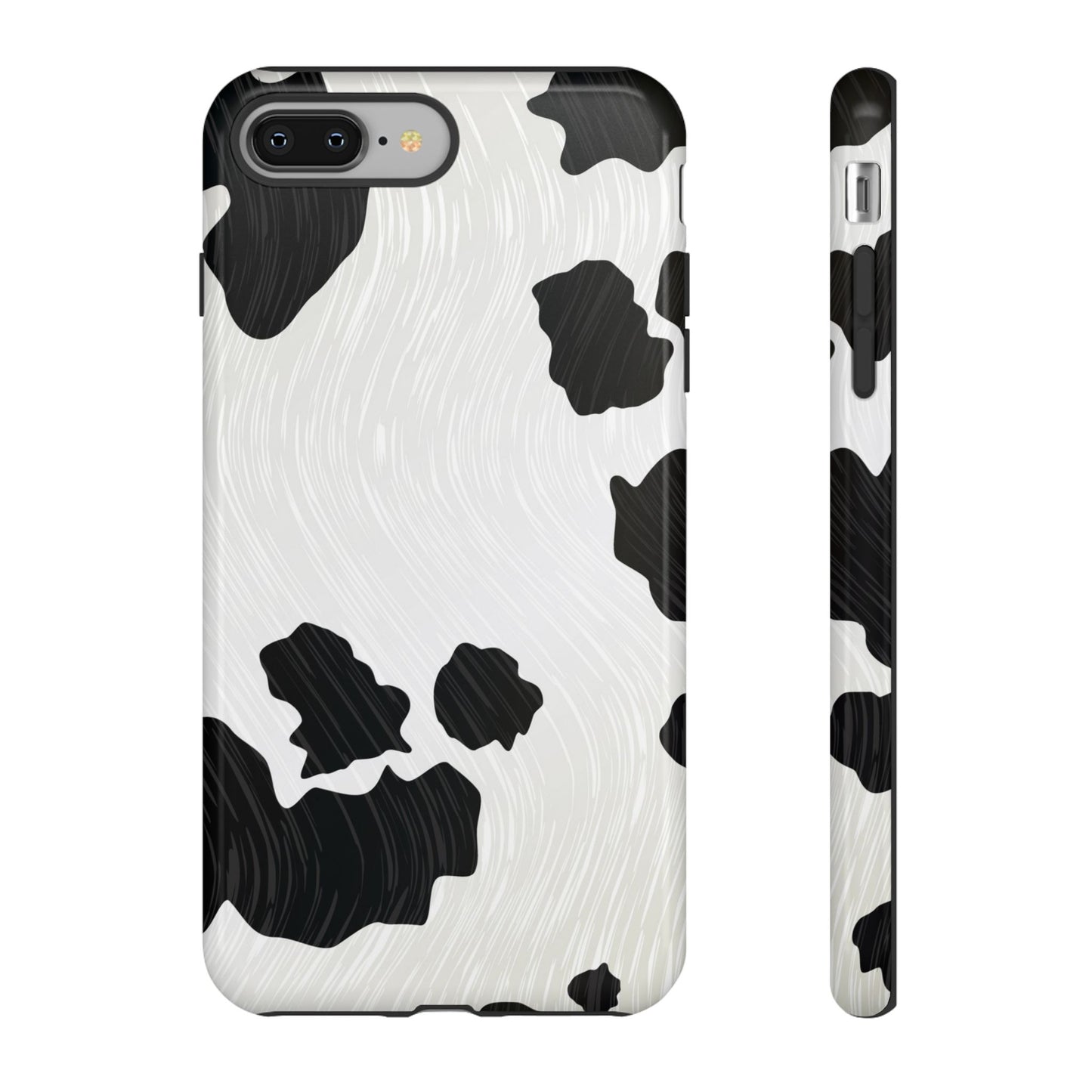 Phone Case, Cow Print Tough Case for iPhone/Samsung, Animal Print Protective Cover, Farmhouse Chic Accessories, Cow Lover Gifts