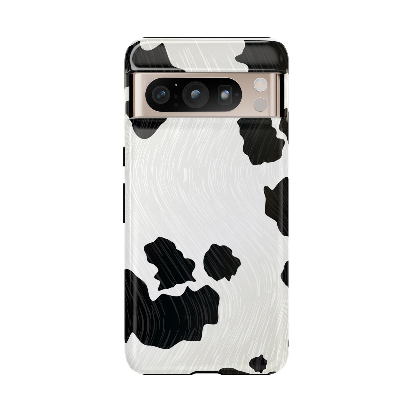 Phone Case, Cow Print Tough Case for iPhone/Samsung, Animal Print Protective Cover, Farmhouse Chic Accessories, Cow Lover Gifts