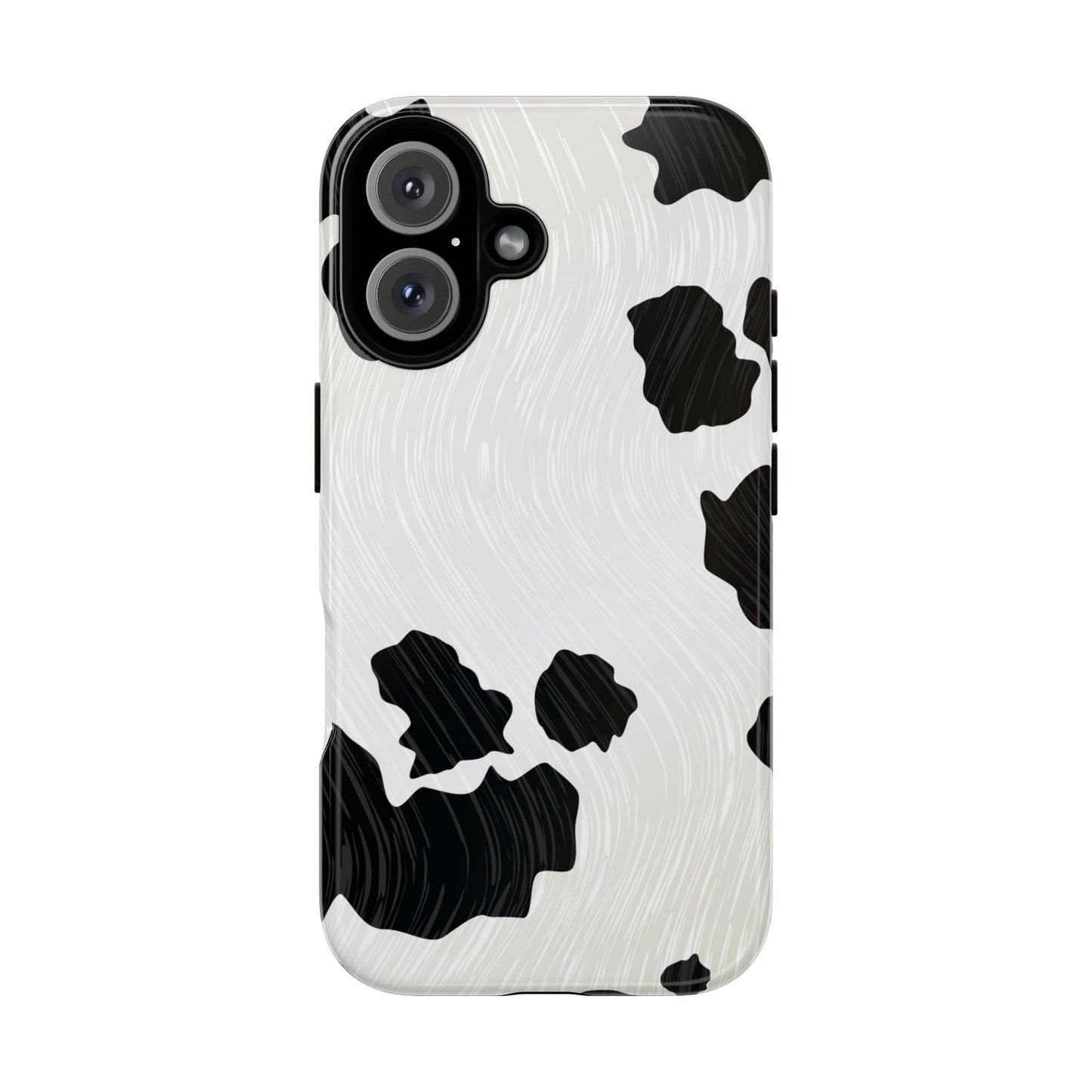 Phone Case, Cow Print Tough Case for iPhone/Samsung, Animal Print Protective Cover, Farmhouse Chic Accessories, Cow Lover Gifts