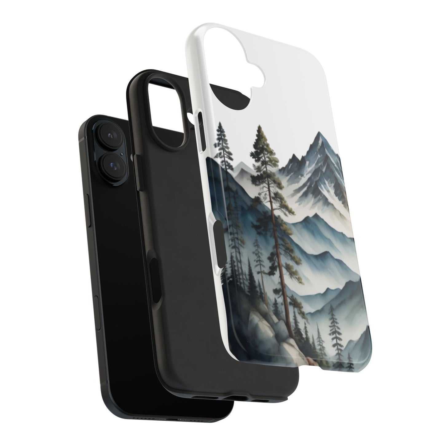 Nature Tough Phone Cases, Mountain and Forest Protective Cover,  Adventure Gift, Wilderness Phone Accessories, Hiking Phone Case,