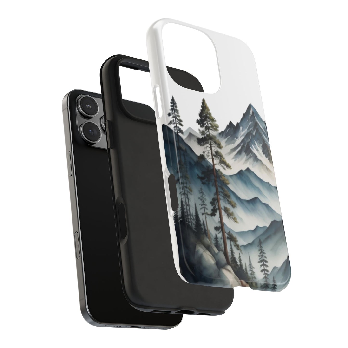 Nature Tough Phone Cases, Mountain and Forest Protective Cover,  Adventure Gift, Wilderness Phone Accessories, Hiking Phone Case,