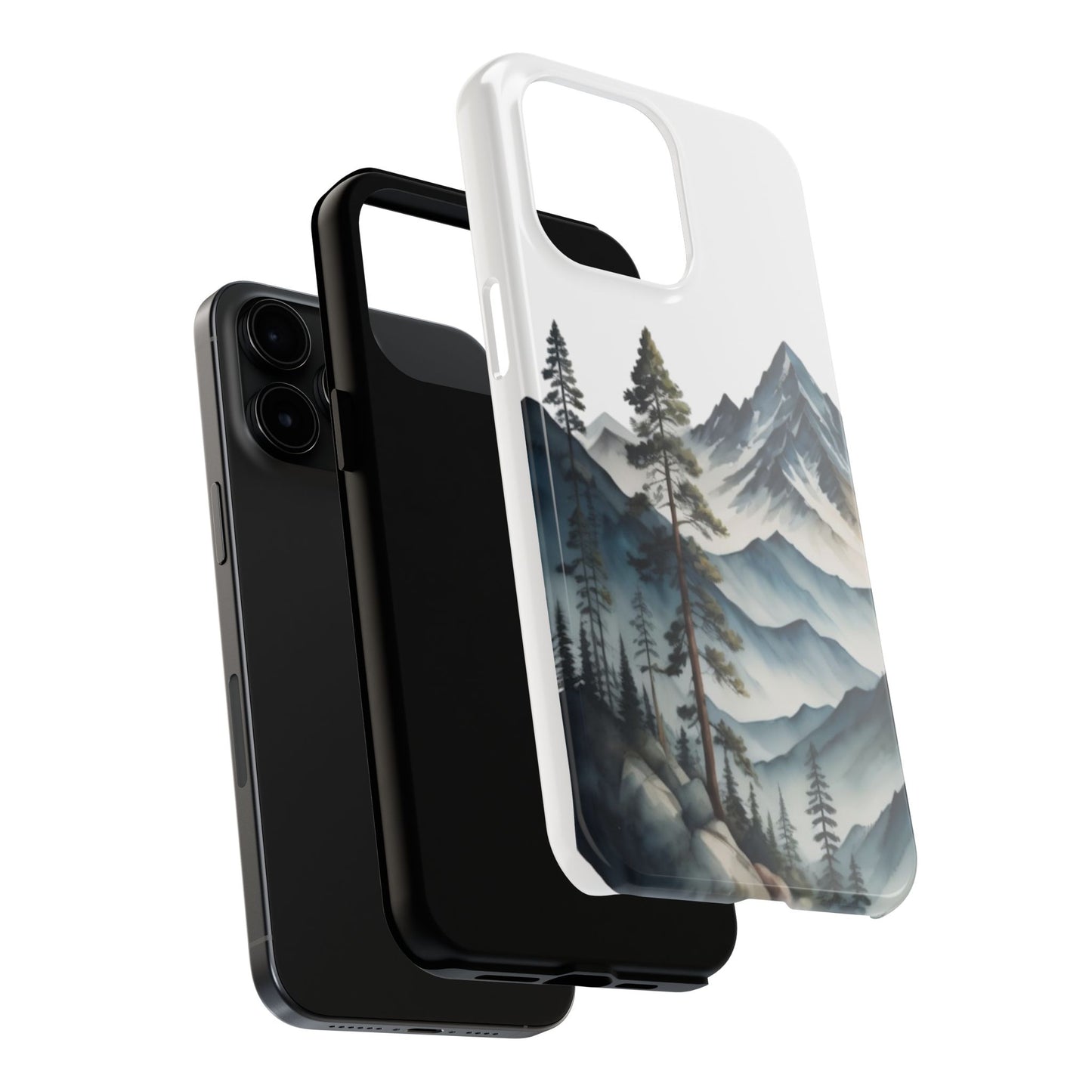 Nature Tough Phone Cases, Mountain and Forest Protective Cover,  Adventure Gift, Wilderness Phone Accessories, Hiking Phone Case,