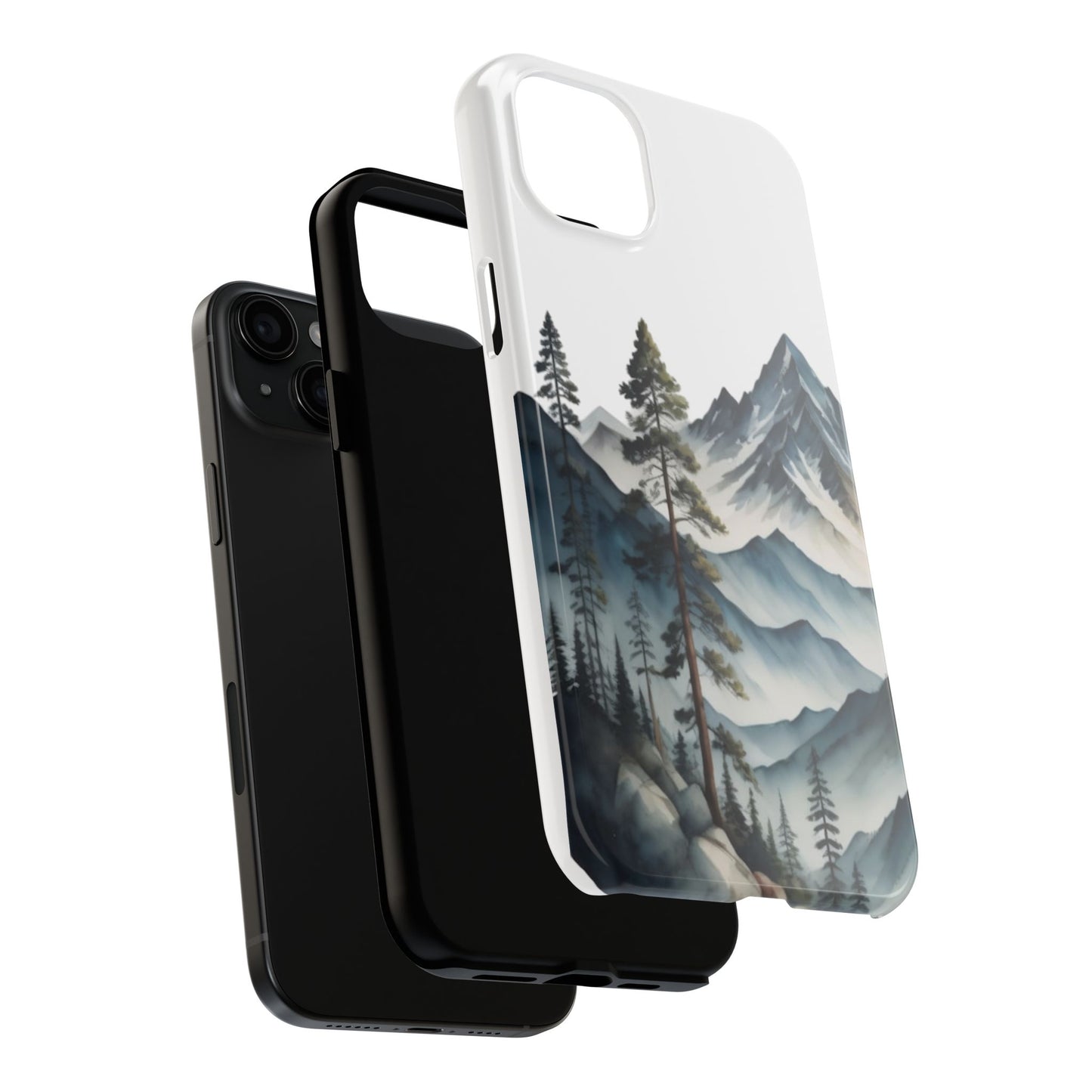 Nature Tough Phone Cases, Mountain and Forest Protective Cover,  Adventure Gift, Wilderness Phone Accessories, Hiking Phone Case,