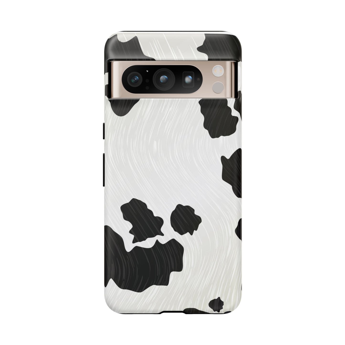 Phone Case, Cow Print Tough Case for iPhone/Samsung, Animal Print Protective Cover, Farmhouse Chic Accessories, Cow Lover Gifts