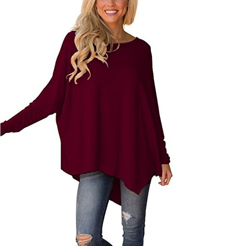 Irregular Loose T-Shirt Bottoming Shirt