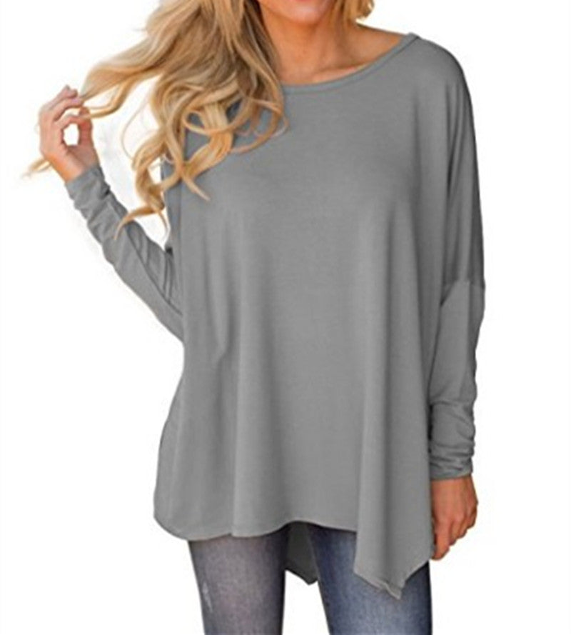 Irregular Loose T-Shirt Bottoming Shirt