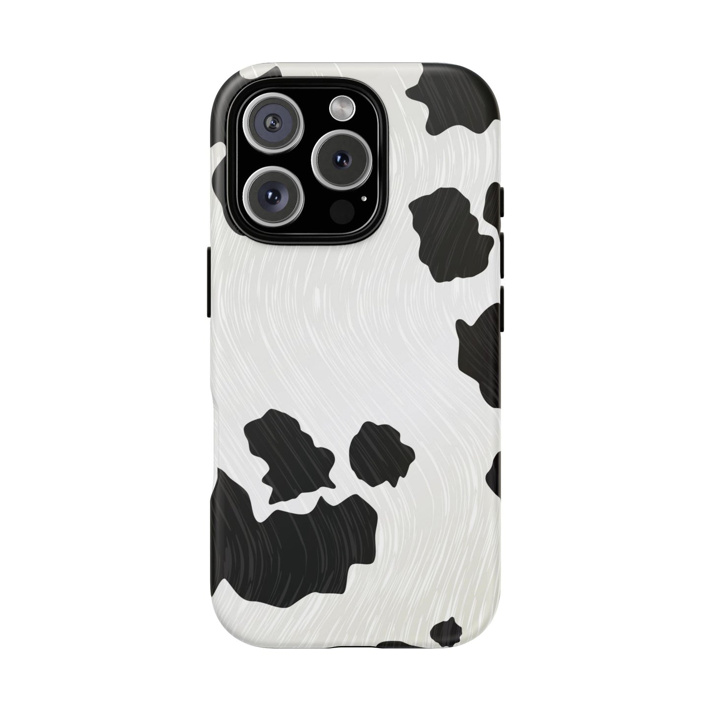 Phone Case, Cow Print Tough Case for iPhone/Samsung, Animal Print Protective Cover, Farmhouse Chic Accessories, Cow Lover Gifts