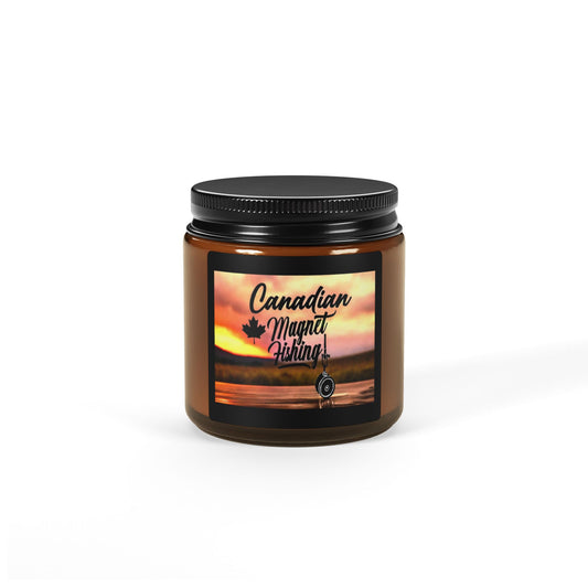 Scented Soy Candle (Multi-Size, Amber Jar)