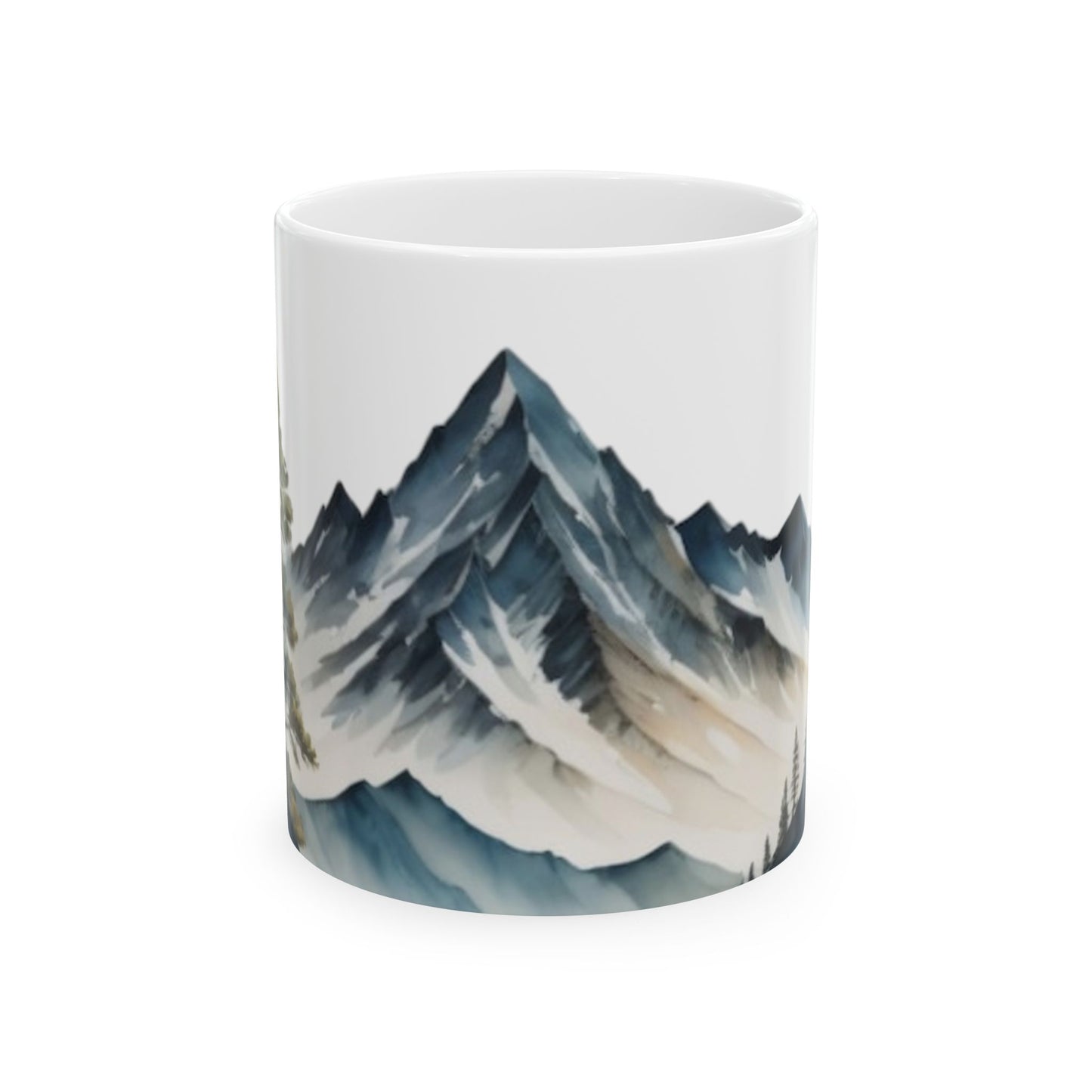 Nature-Inspired Mug | Forest and Mountain Coffee Cup | Hiking Adventure Gift | Wilderness Enthusiast Ceramic Mug (11oz, 15oz)