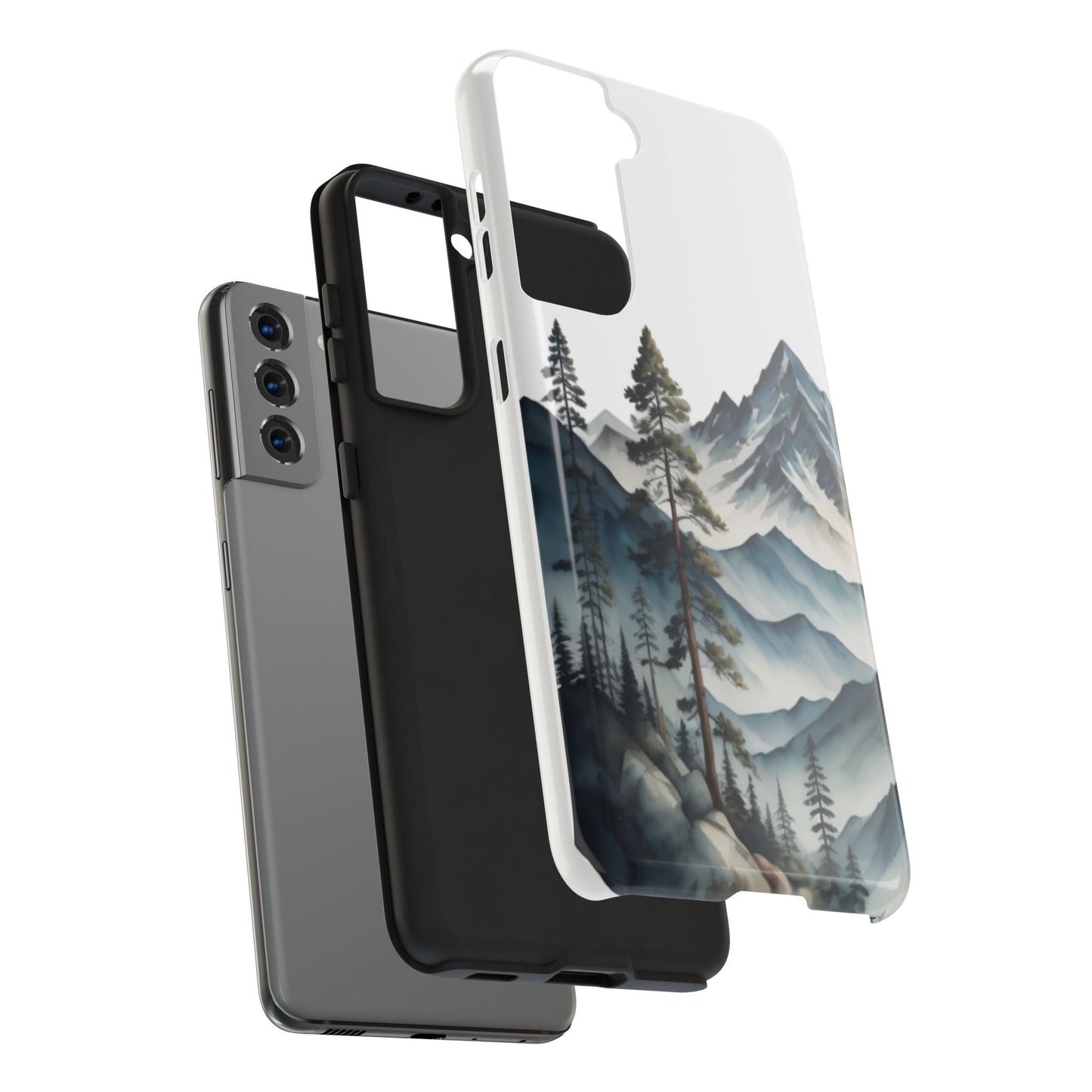 Nature Tough Phone Cases, Mountain and Forest Protective Cover,  Adventure Gift, Wilderness Phone Accessories, Hiking Phone Case,