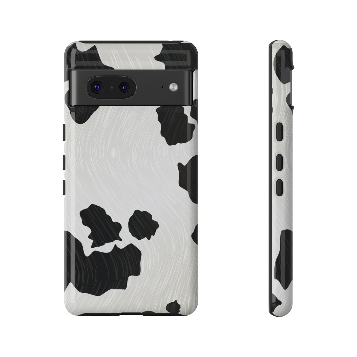 Phone Case, Cow Print Tough Case for iPhone/Samsung, Animal Print Protective Cover, Farmhouse Chic Accessories, Cow Lover Gifts