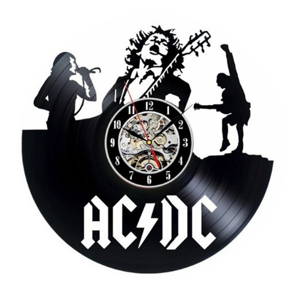 AC/DC Vinyl rock wall clock