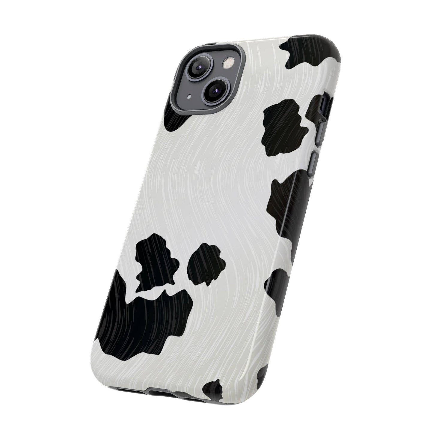 Phone Case, Cow Print Tough Case for iPhone/Samsung, Animal Print Protective Cover, Farmhouse Chic Accessories, Cow Lover Gifts