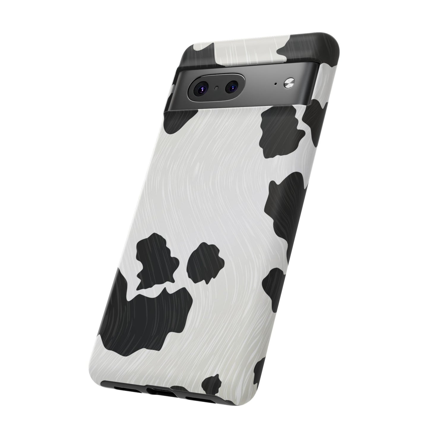 Phone Case, Cow Print Tough Case for iPhone/Samsung, Animal Print Protective Cover, Farmhouse Chic Accessories, Cow Lover Gifts