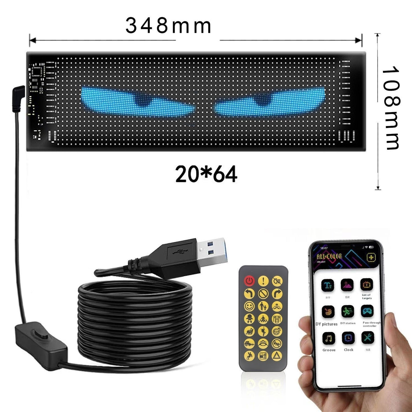 Automotive Flexible Advertising Bluetooth Smart Screen