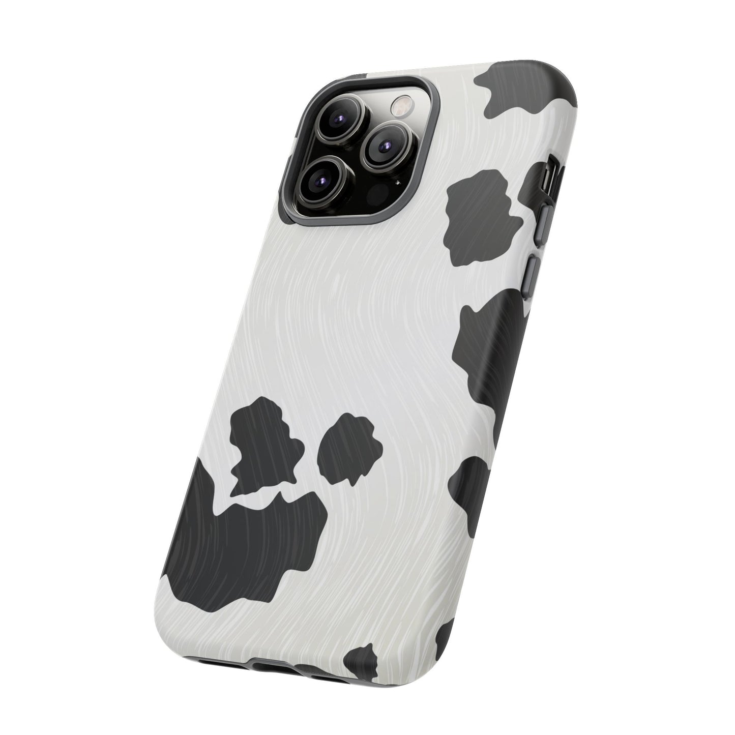 Phone Case, Cow Print Tough Case for iPhone/Samsung, Animal Print Protective Cover, Farmhouse Chic Accessories, Cow Lover Gifts