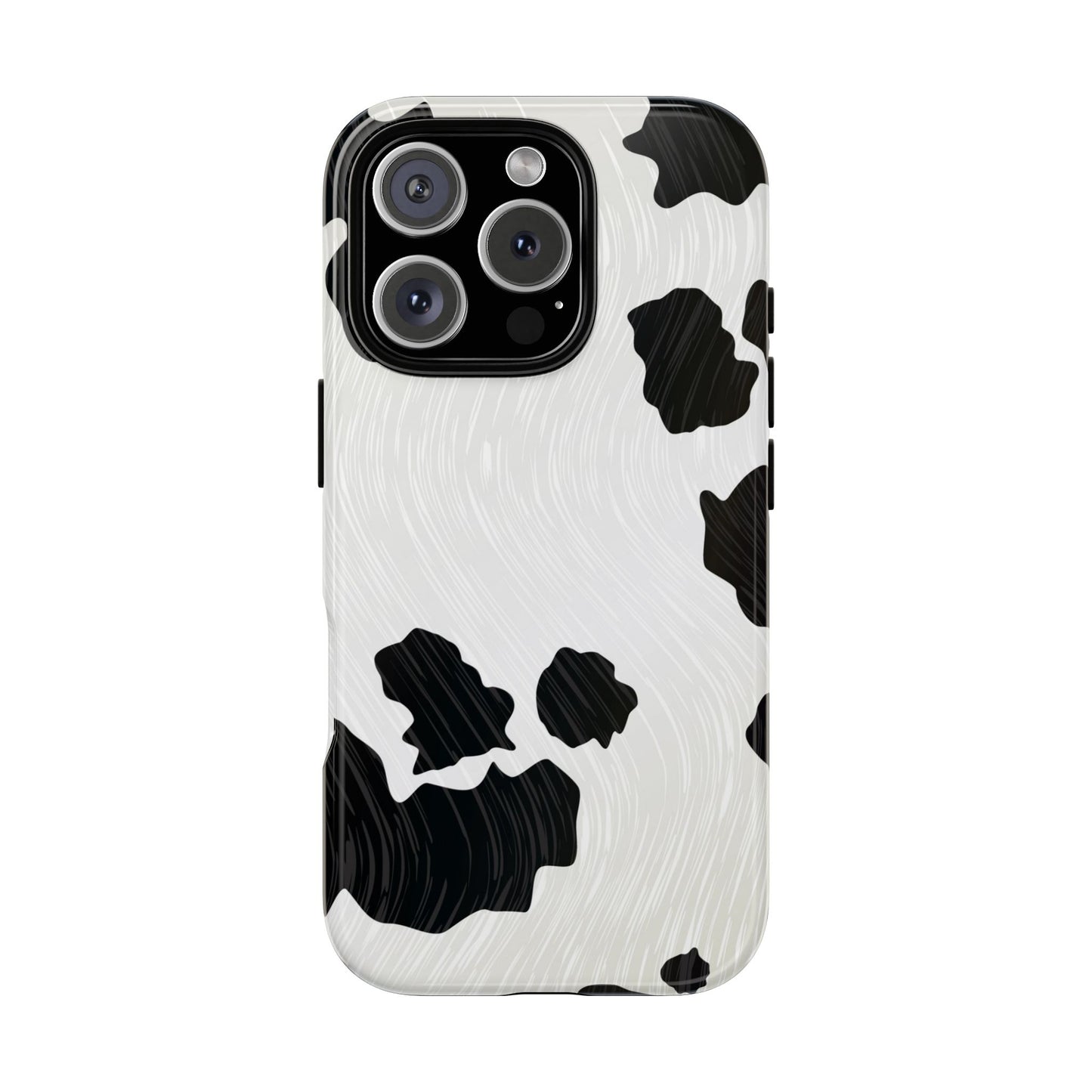 Phone Case, Cow Print Tough Case for iPhone/Samsung, Animal Print Protective Cover, Farmhouse Chic Accessories, Cow Lover Gifts