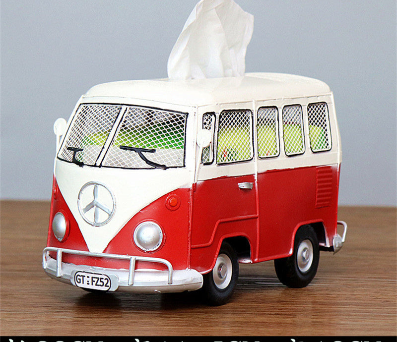 Creative Industrial Wind Bus Tissue Box