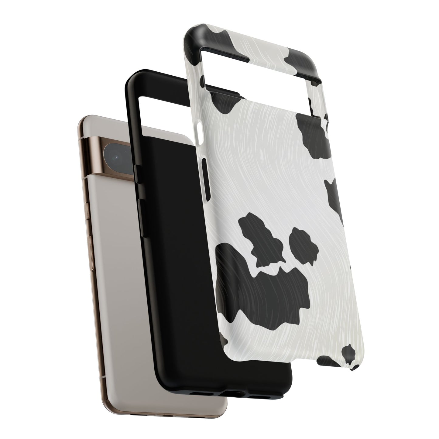 Phone Case, Cow Print Tough Case for iPhone/Samsung, Animal Print Protective Cover, Farmhouse Chic Accessories, Cow Lover Gifts