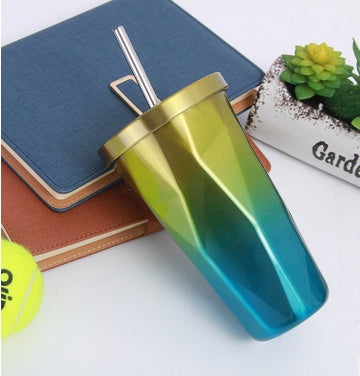 Stainless steel diamond sippy cup portable cup