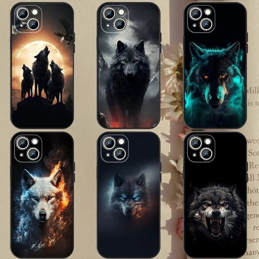 Domineering Eyes Wolf Soft Shell Phone Case