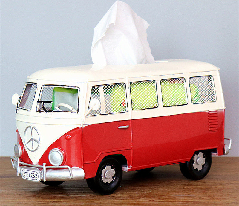 Creative Industrial Wind Bus Tissue Box