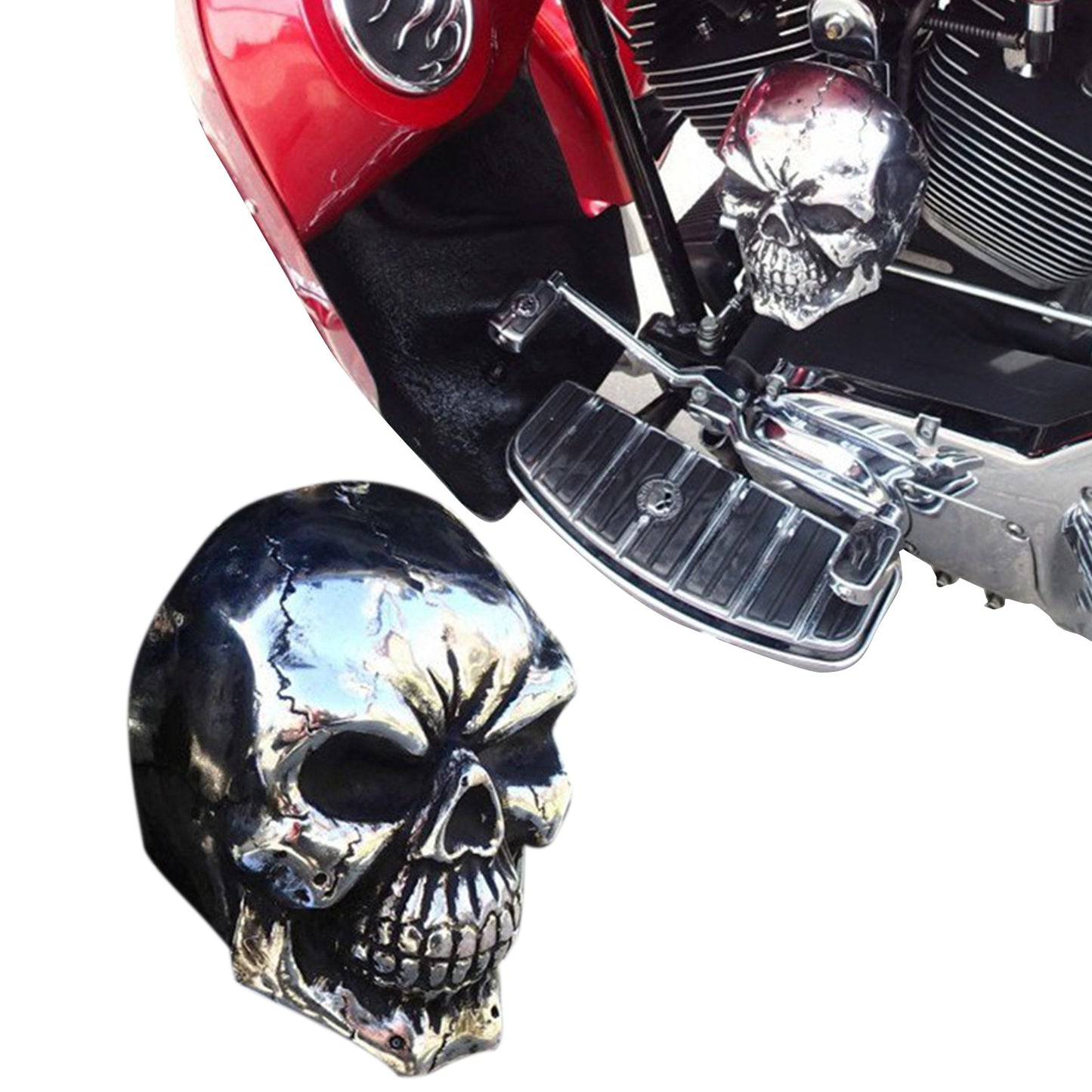 Punk Style Skull Motorcycle