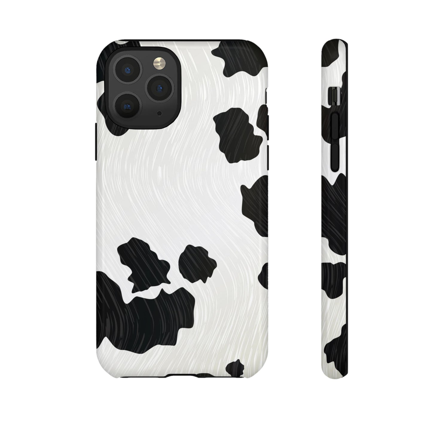 Phone Case, Cow Print Tough Case for iPhone/Samsung, Animal Print Protective Cover, Farmhouse Chic Accessories, Cow Lover Gifts