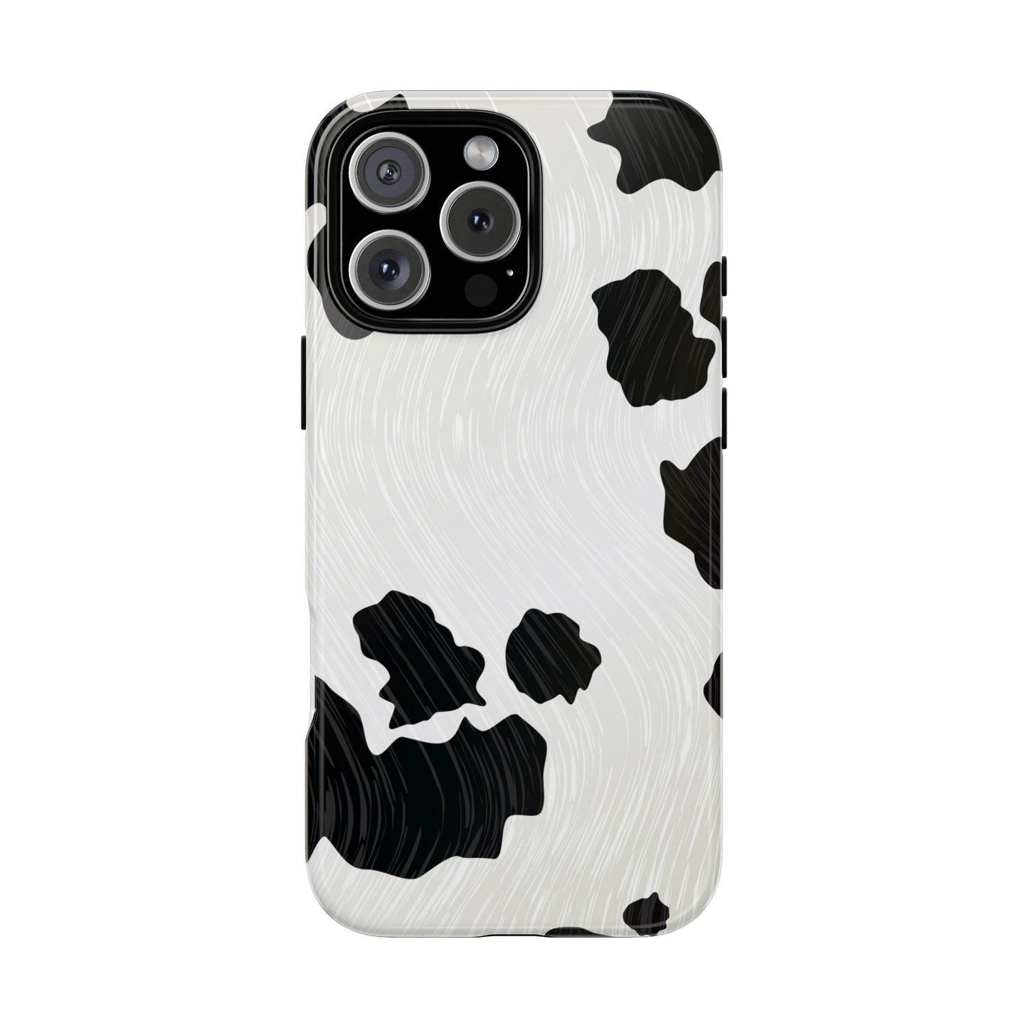 Phone Case, Cow Print Tough Case for iPhone/Samsung, Animal Print Protective Cover, Farmhouse Chic Accessories, Cow Lover Gifts