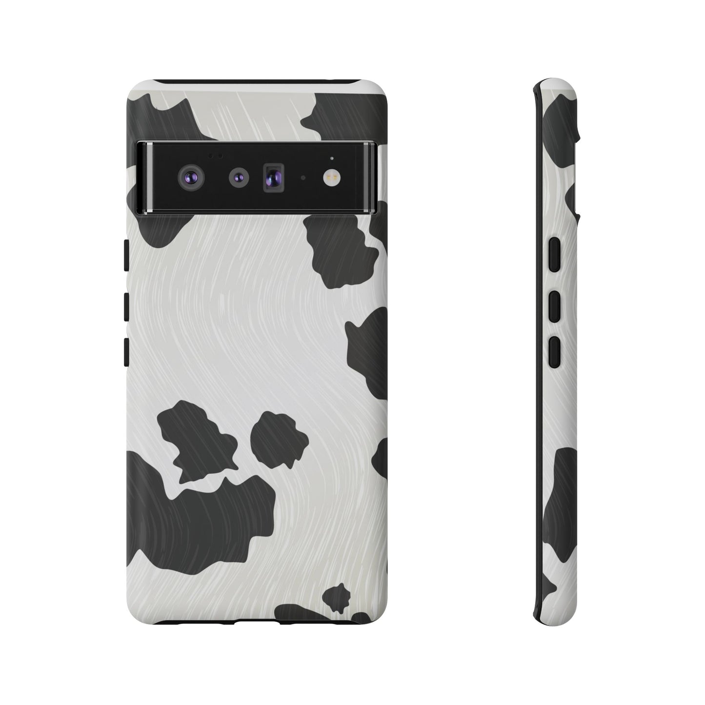 Phone Case, Cow Print Tough Case for iPhone/Samsung, Animal Print Protective Cover, Farmhouse Chic Accessories, Cow Lover Gifts