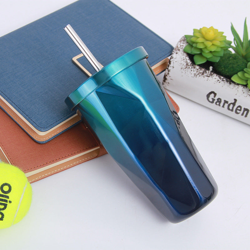 Stainless steel diamond sippy cup portable cup