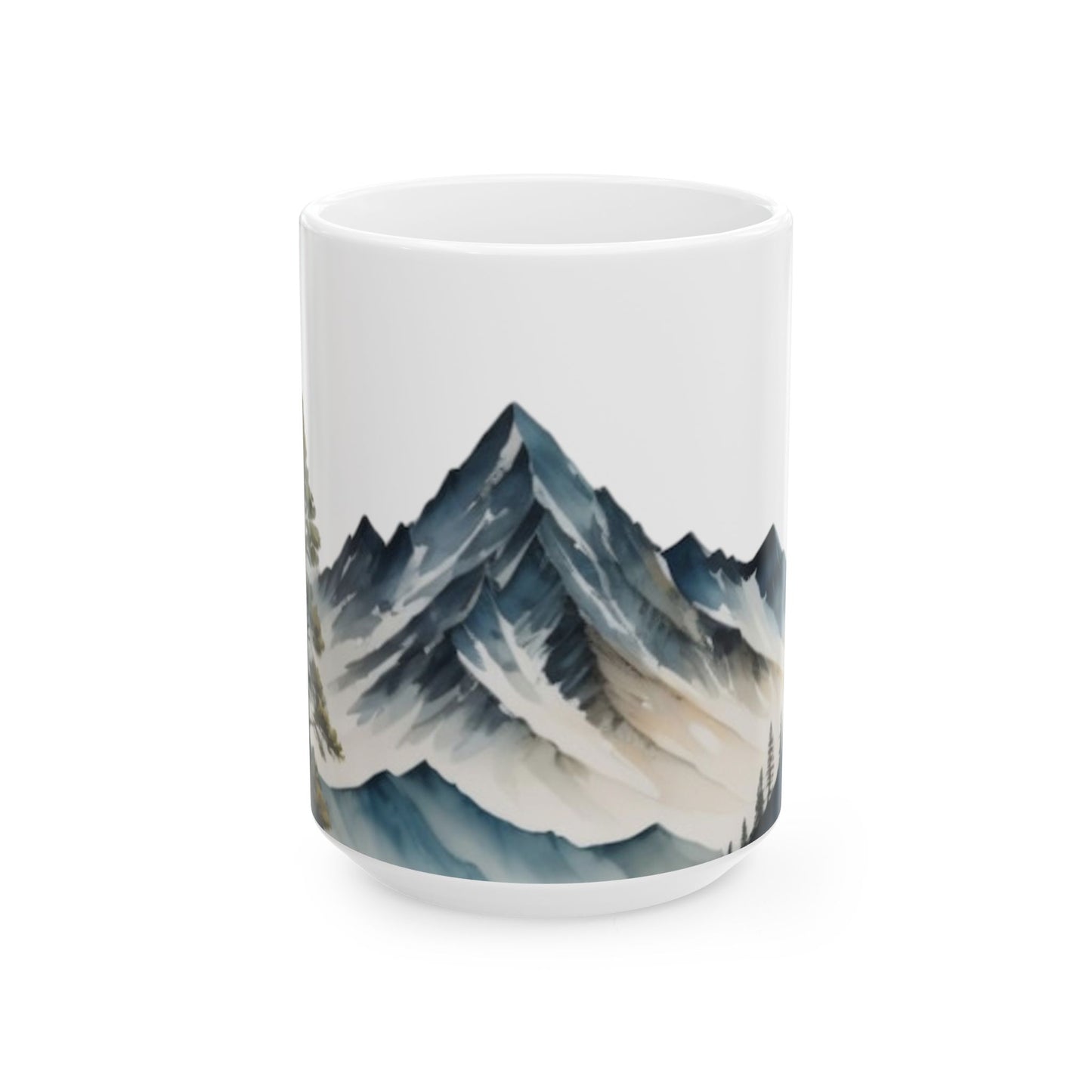 Nature-Inspired Mug | Forest and Mountain Coffee Cup | Hiking Adventure Gift | Wilderness Enthusiast Ceramic Mug (11oz, 15oz)