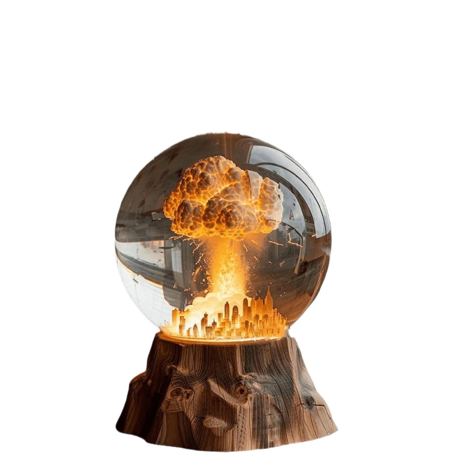 Atomic Bomb Explosion Lamp, Nuclear Explosion Lamp, 3D Mushroom Cloud Explosion Night Light, Atomic Bomb Model Atmosphere Lamp, LED Resin Night Light, Beside Lamp, Desk Lamp, Table Lamp