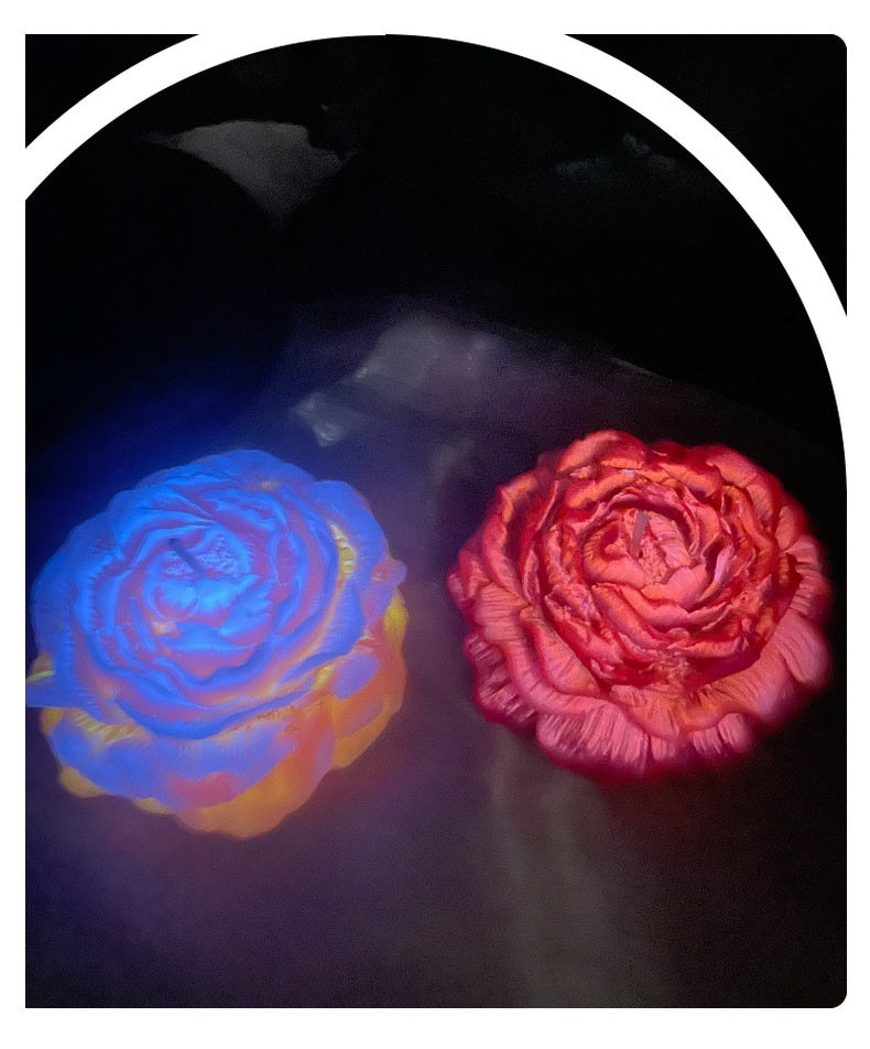 Peony Flower Luminous Fluorescence Low Temperature Candles