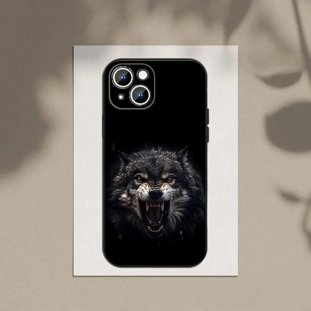 Domineering Eyes Wolf Soft Shell Phone Case