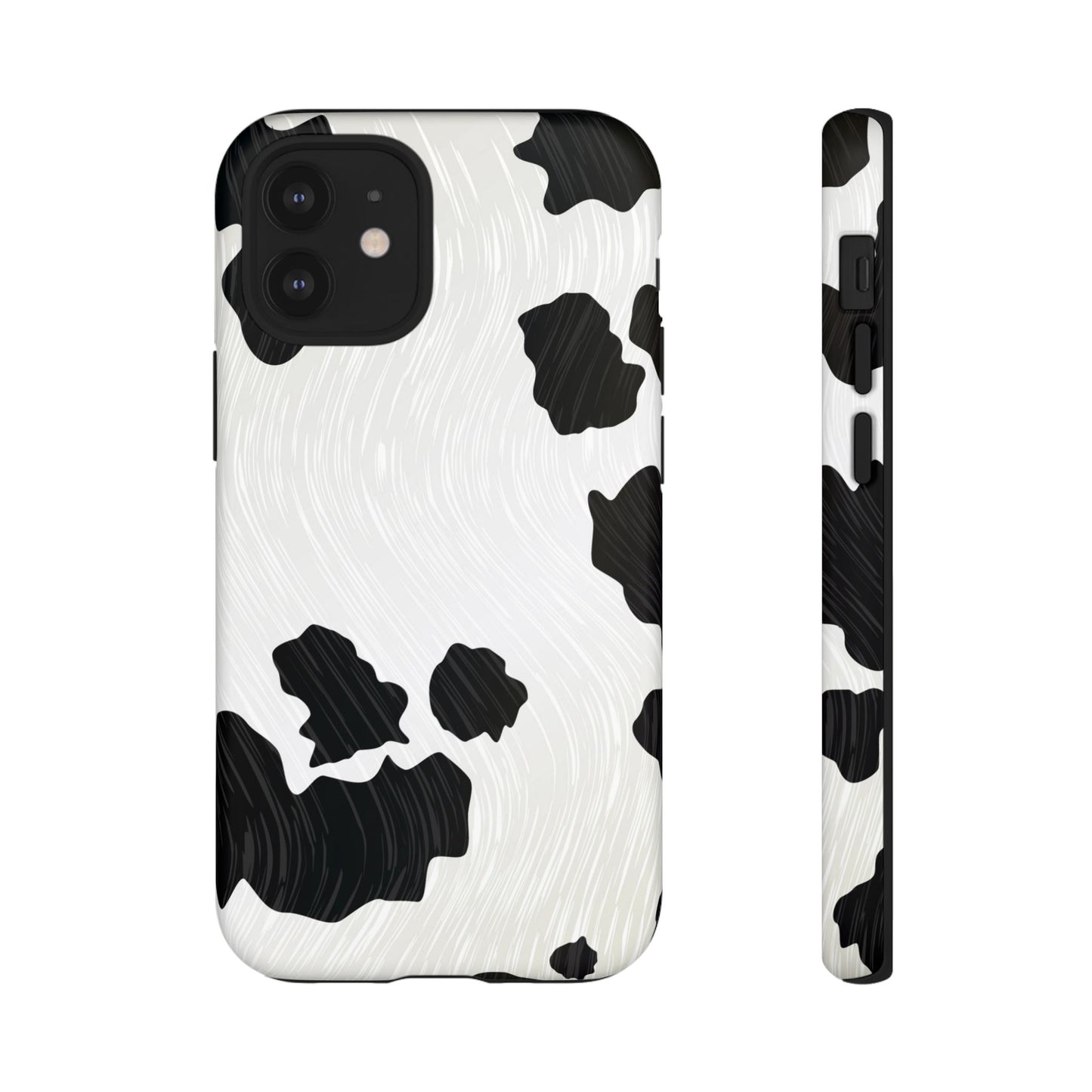 Phone Case, Cow Print Tough Case for iPhone/Samsung, Animal Print Protective Cover, Farmhouse Chic Accessories, Cow Lover Gifts