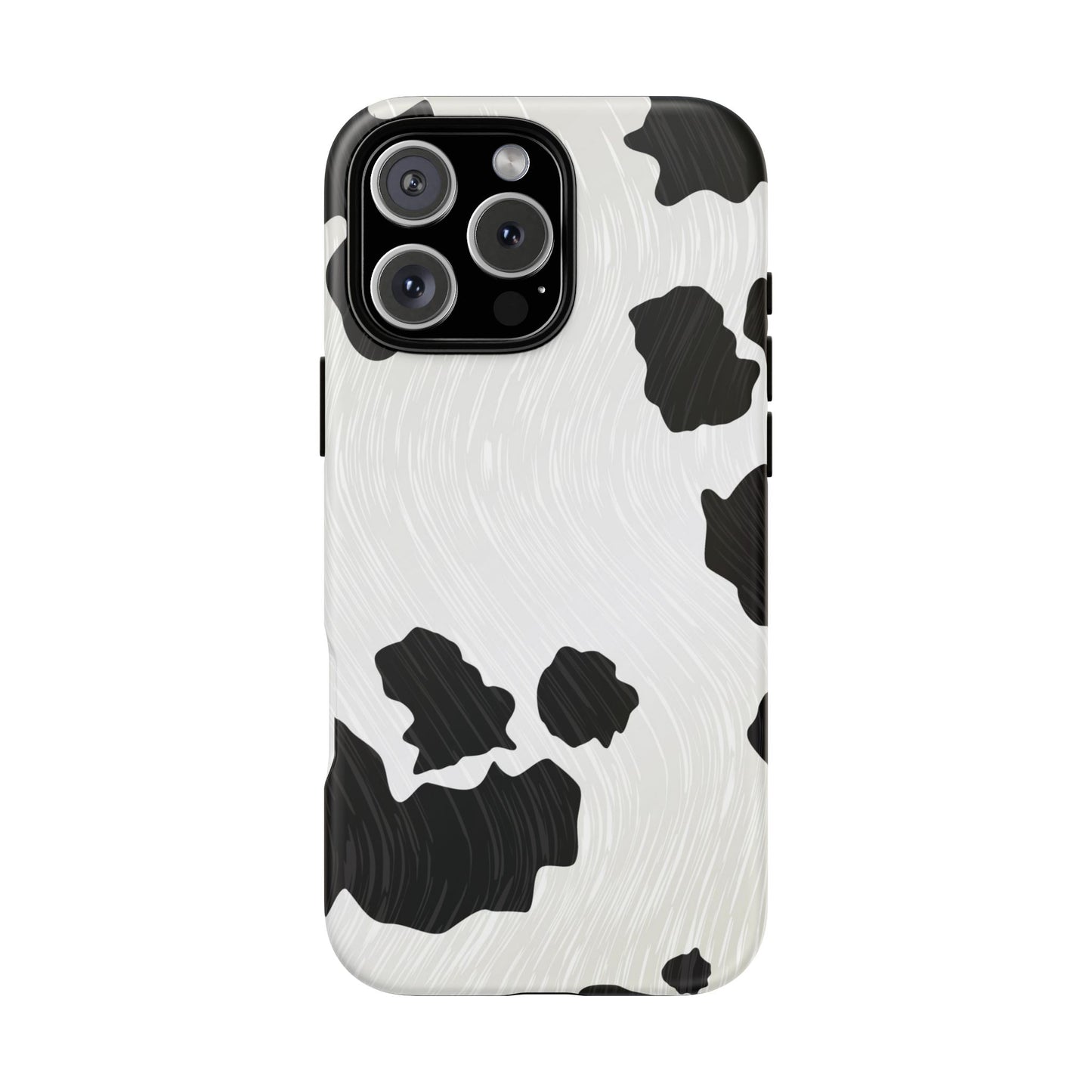 Phone Case, Cow Print Tough Case for iPhone/Samsung, Animal Print Protective Cover, Farmhouse Chic Accessories, Cow Lover Gifts