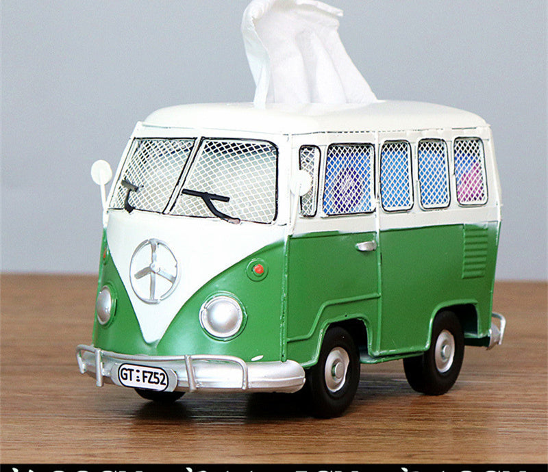 Creative Industrial Wind Bus Tissue Box