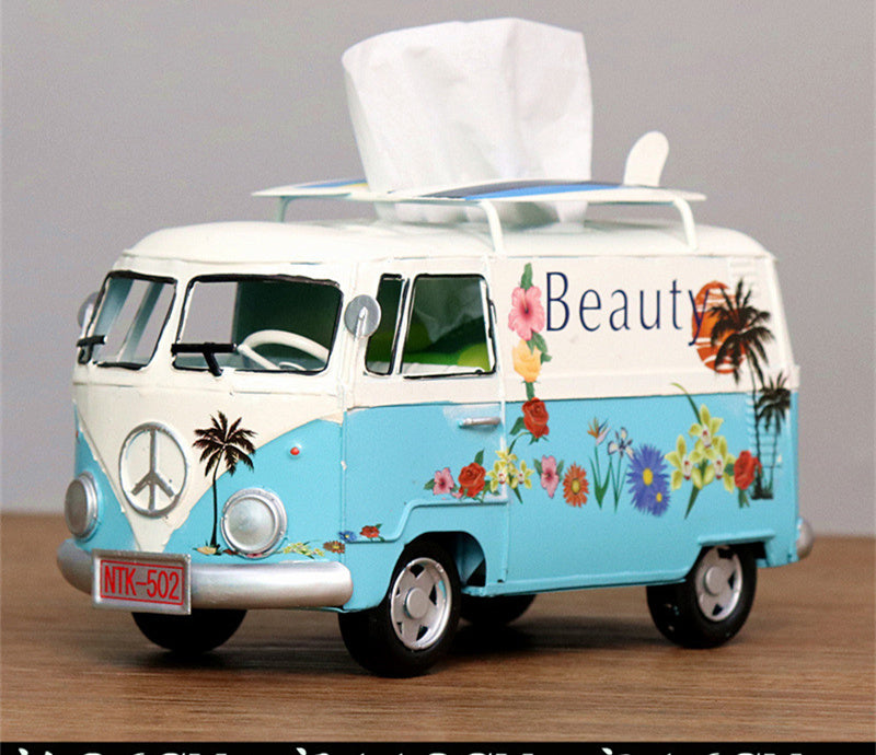 Creative Industrial Wind Bus Tissue Box